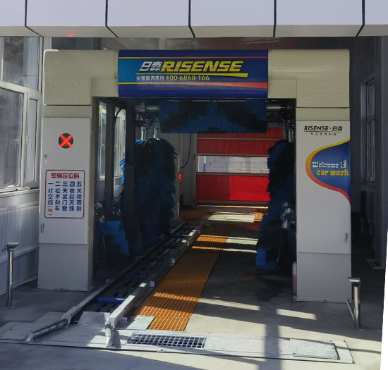 宁夏加油站安装日森全自动电脑洗车机